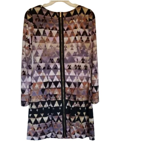 VINCE CAMUTO Multi Geometric Sheath Ponte Dress Woman's Size 10 Excellent very g - Picture 6 of 11